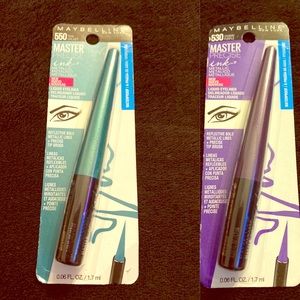 Teal and purple eyeliner lot Brand New Maybelline